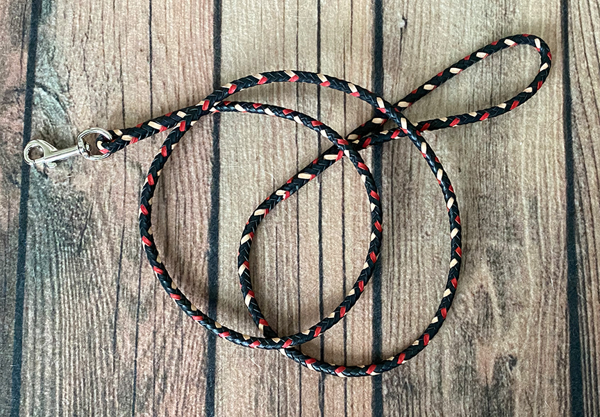 8 strands - black, red, tan